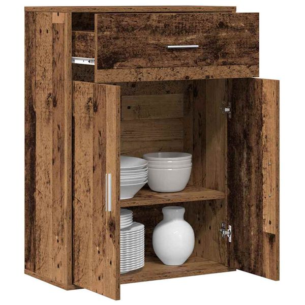 vidaXL Kabalas su stalčių Senas medis 60 x 30 x 84 cm Apdirbta mediena