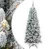 vidaXL Dirbtinė Kalėdų eglutė Balta 210 cm