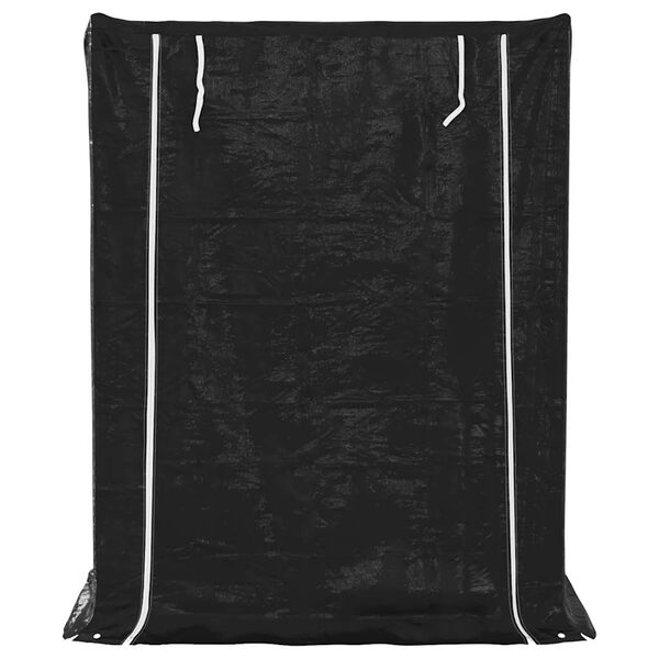 vidaXL Stovas malkoms su apdangalu nuo lietaus, 150x80x200cm