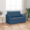 vidaXL Sofa lova 110cm Mėlyna audinys