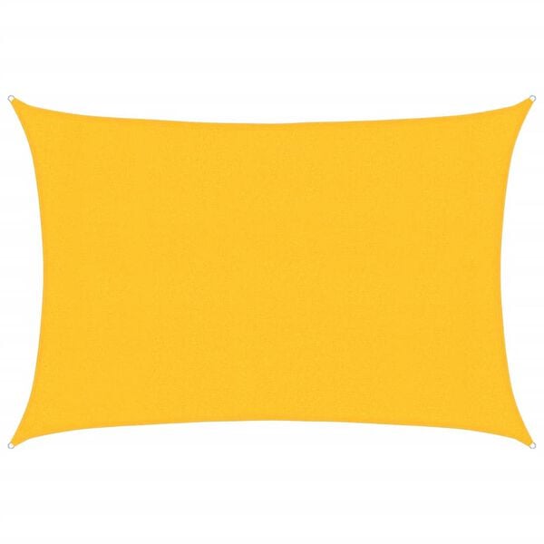 vidaXL Uždanga nuo saulės, geltonos spalvos, 3x4m, HDPE, 160g/m&sup2;