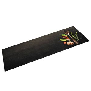 vidaXL Virtuvės kilimėlis, 45x150cm, aksomas, plaunamas, prieskoniai