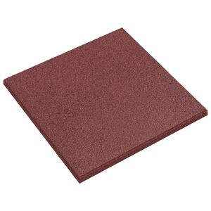 vidaXL Kritimo apsaugos plytelės 12 vnt. Raudona 50 x 50 cm Guma