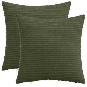 vidaXL Pagalvėlės užvalkalas 2 pcs HEERLEN Žalia 30 x 30 cm mančester