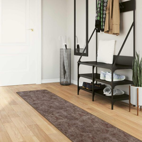 vidaXL Kilimėlis MARSA Pilka 450 x 50 cm Poliesteris ir PVC