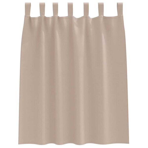 vidaXL Užuolaidos su žiedais, blokuojančios &scaron;viesą 2 pcs Taupe