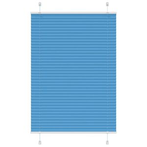 vidaXL Plisuota žaliuze mėlyna 90x150 cm Audinio plotis 89,4 cm