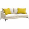 vidaXL Sofa Pagalvės 2 pcs Geltona 70 x 50 cm Kordūrinis audinys