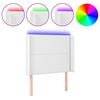 vidaXL Galvūgalis su LED, baltos spalvos, 103x16x118/128 cm