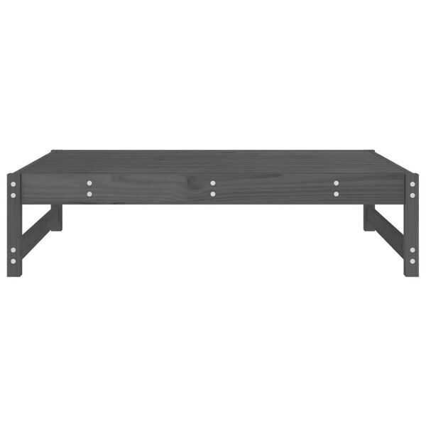 vidaXL Sodo pakoja, pilkos spalvos, 120x80cm, pušies medienos masyvas