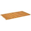 vidaXL Badematte Paprastas Ruda 100 x 55 cm Kietos akacijos mediena