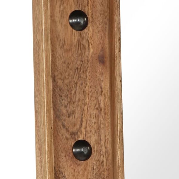 vidaXL Veidrodis, akacijos medienos masyvas, 50x80cm