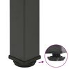 vidaXL Baro stalo kojos, 4 vnt., antracito spalvos, 110-112 cm, plienas