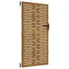vidaXL Sodo vartai, 85x175 cm, Corten plienas, kvadratinis dizainas