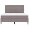 vidaXL Kiemas lova su čiužiniu su LED Taupe 180 x 200 cm audinys