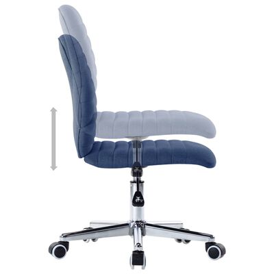 vidaXL Valgomojo kėdės, 2vnt., mėlynos spalvos, audinys