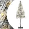 vidaXL Kalėdų eglutė su 300 LED s stovu Balta 210 cm PE ir Plienas