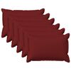 vidaXL Pagalvėlės užvalkalas 6 pcs HOUTEN Vyno raudona 40 x 60 cm