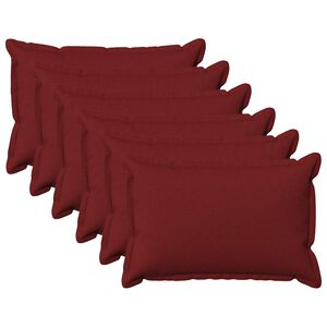 vidaXL Pagalvėlės užvalkalas 6 pcs HOUTEN Vyno raudona 40 x 60 cm