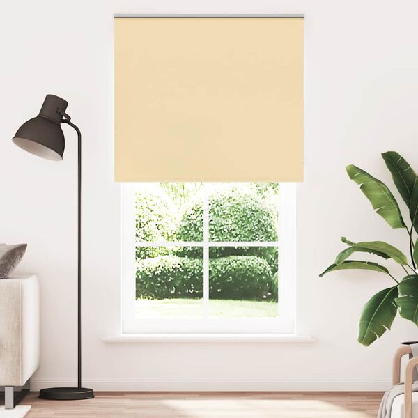vidaXL Roletas Blackout smėlio spalvos 135x210 cm Audinio plotis