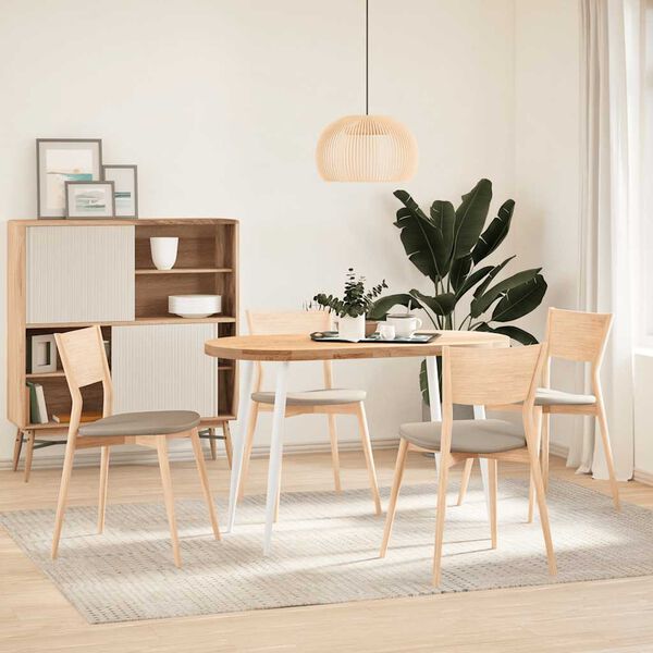 vidaXL Konsolinio staliuko kojelės, 4 vnt., baltos, 72-73 cm, plienas, kūginės formos