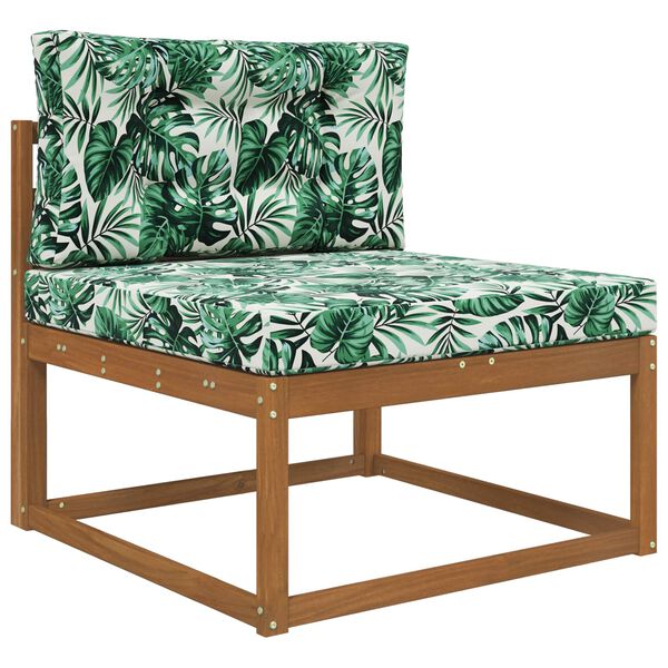 vidaXL Lauko sofa pagalvėlė 2 pcs Lapų ra&scaron;tas Poliesteris