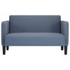 vidaXL Loveseat sofa, mėlyna, 109cm, velvetinis audinys