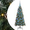 vidaXL Dirbtinė Kalėdų eglutė Žalia 120 cm PVC, plastikas ir plienas