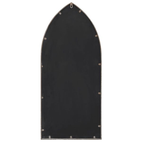 vidaXL Sodo veidrodis, smėlio spalvos, 100x45cm, geležis