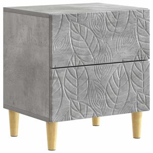 vidaXL Naktinis staliukas Betono pilka 43 x 34,5 x 48 cm