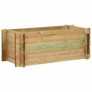 vidaXL Auk&scaron;tas lovelis daržovėms, 80cm, impregnuota pu&scaron;ies mediena