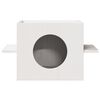 vidaXL Cat House White 51x35x30 cm Pušies masyvo