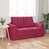 vidaXL Sofa lova 60cm Vyno raudona Aksomas