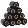 vidaXL Stretch Films 10 vnt Juodos 23 &micro;m 10 cm x 300 m