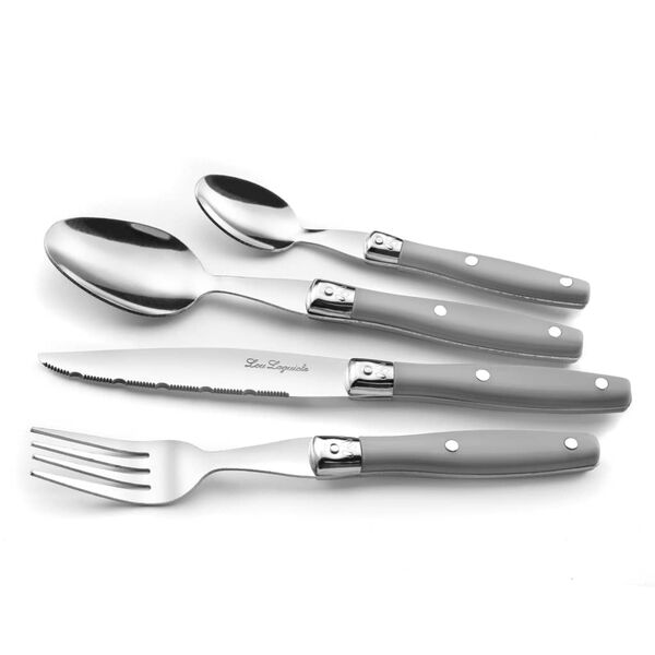 Lou Laguiole Stalo įrankių rinkinys Comptoir, 24vnt., pilkos spalvos