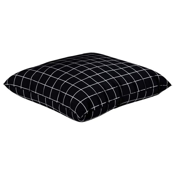 vidaXL I&scaron;sklaidymo pagalvės 4 pcs Juodas ra&scaron;tuotas 50 x 50 cm