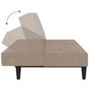 vidaXL Dvivietė sofa-lova su taburete, taupe, mikropluo&scaron;to audinys