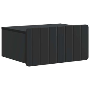 vidaXL Sieninis naktinis staliukas su stalčių Juoda 49 x 34,5 x 24 cm