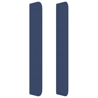 vidaXL Galvūgalis su auselėmis, mėlynos, 183x16x118/128cm, audinys