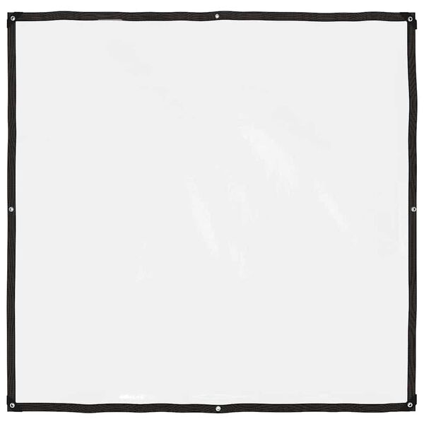 vidaXL Skaidrus brezentas su kilpelėmis, 2x2 m, polietilenas