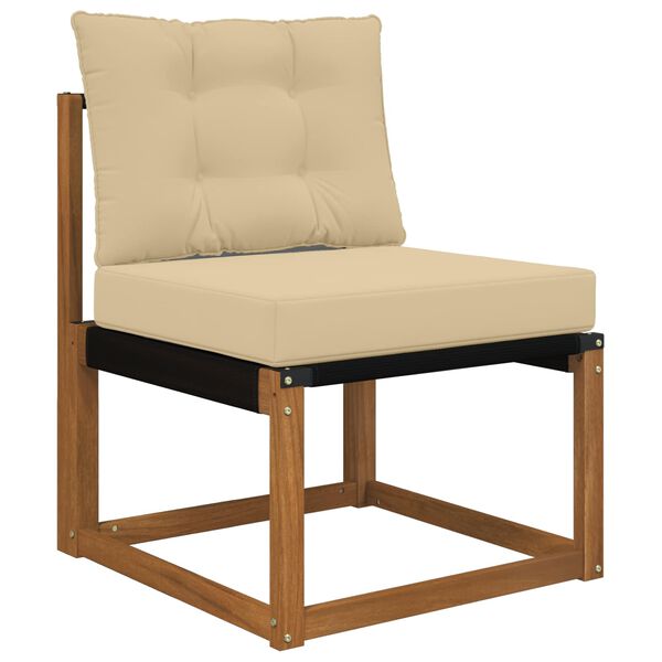 vidaXL Lauko sofa pagalvėlė 2 pcs Smėlio Poliesteris