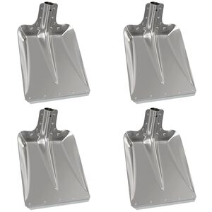 vidaXL Kastuvo galva 4 vnt. Sidabro 43 x 32,5 cm Aliuminis