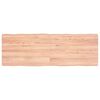 vidaXL Stalviršis, šviesiai rudas, 120x40x(2-4) cm, medienos masyvas