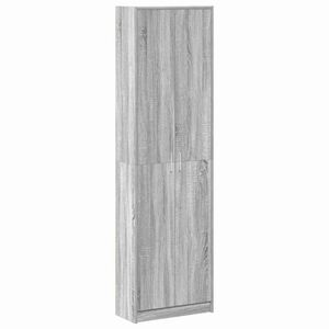 vidaXL Spinta Pilkas Sonoma 55 x 25 x 189 cm Apdirbta mediena