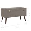 vidaXL Daiktadėžės-taburetės, 3vnt., pilkos spalvos, aksomas