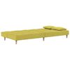 vidaXL Dvivietė sofa-lova su pagalvėmis ir pakoja, žalia, audinys