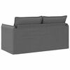 vidaXL Sofa Tamsiai pilka 156 x 82 x 85 cm audinys