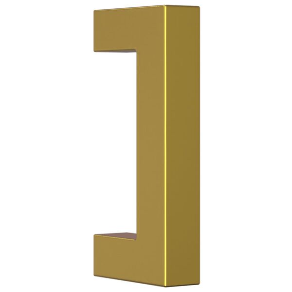 vidaXL Spintelės rankenėlės, 10vnt., auksinės, nerūdijantis plienas