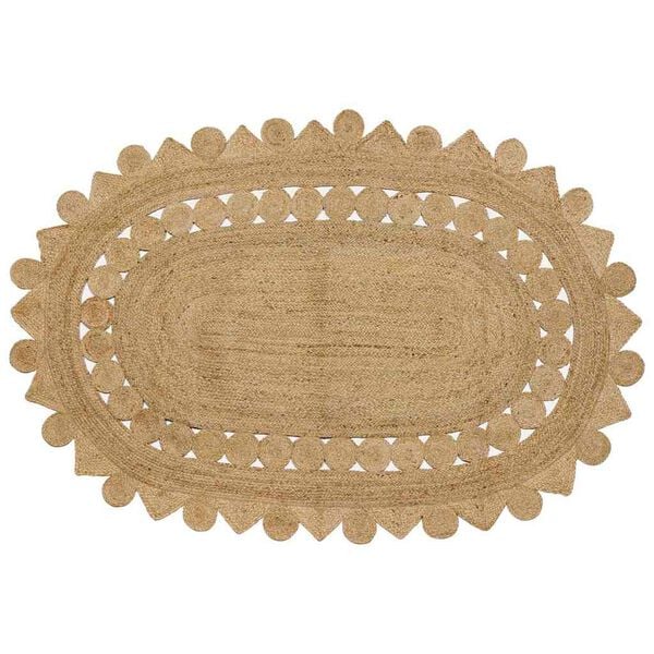 vidaXL Kilimas Ruda 205 x 305 cm Džiutas