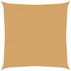 vidaXL Burė nuo saulės, smėlio, 7x7m, HDPE, 160g/m&sup2;, kvadratinė